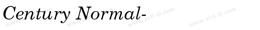 Century Normal字体转换